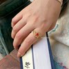 Yan Guiyi Kun Palace New Chinese Style Enamel Palace Ring