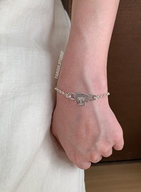 燕归神灯流行纯银s925叠戴手链女