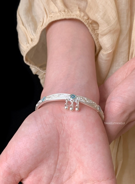 燕归岚玉吾国风足银轻奢百搭手镯