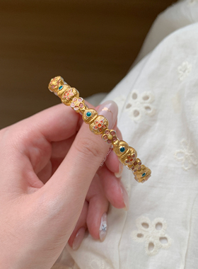 燕归醉湖梦香国风足银999手镯