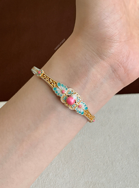 燕归堂玉禄国风足银百搭手镯女