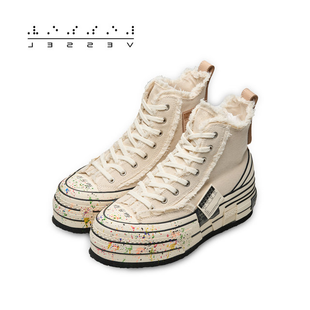 XVESSEL Wu Jianhao double-standard ladder canvas shoes