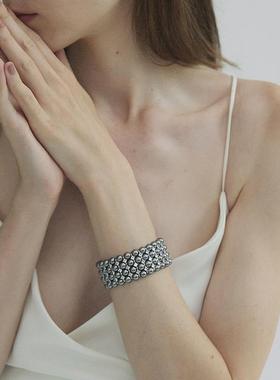 缪斯女神系列弹力珍珠轻奢手镯女