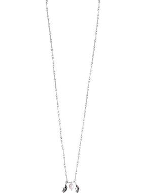 高级感单链气质逆生花瓣花叶项链