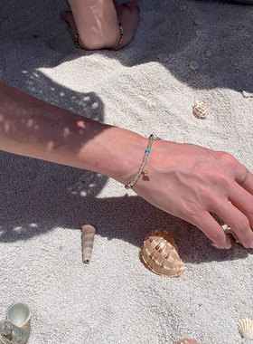 时尚轻盈度假感手工手链