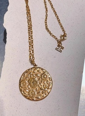 HARPIESOUCI金盏花复古风项链