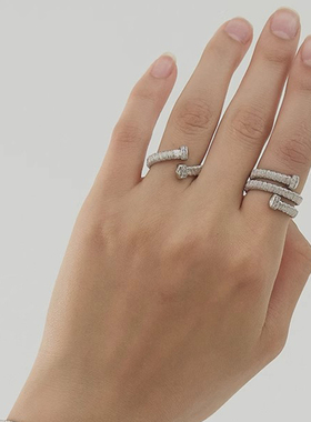 iKiCo光影缠绕戒指开口叠戴