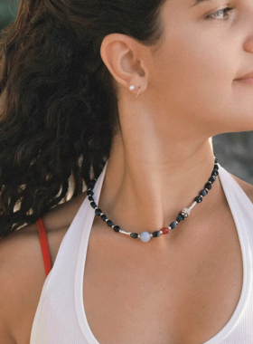 waki萨萨里探险手工串珠项链