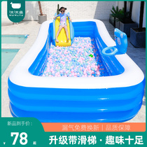 Children Swimming pool Home inflatable slide Baby Baby Super Large Bucket Outdoor Grown-up Kids Play Pool Room