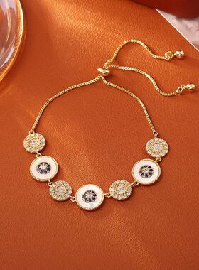 幸运八芒星天然贝母项链高级感