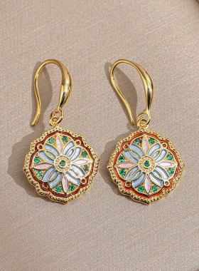 莫奈花园中古风耳钉15