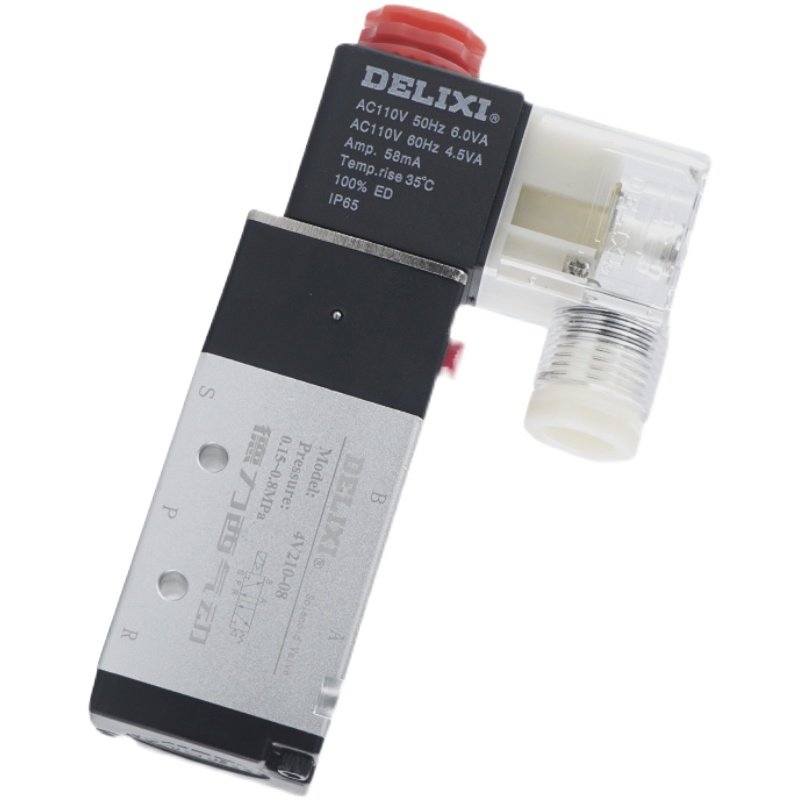 德力西4V210-08电磁阀2位5通 气动电磁换向阀气阀 24v/220v电子阀,淘宝优惠券,粉丝福利购,淘宝优惠卷