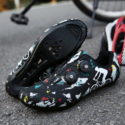 Road Car No Lock Riding Shoes Hard Bottom Male Mountaineering Car Bike Non-Card Shoes Outdoor Casual Fitness Car Card Shoes
