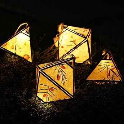 可爱的折纸元旦新春手工灯笼材料亲子中国风挂件元宵节传统仿古