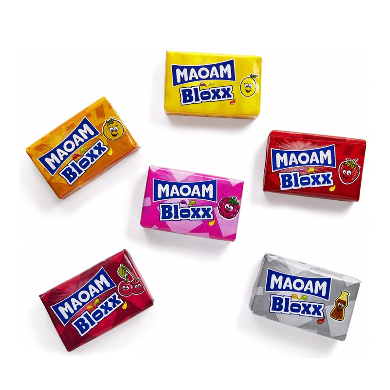 德国进口Maoam毛姆耐嚼什锦块状糖果混合水果软糖酸奶味独立包装 - 图1