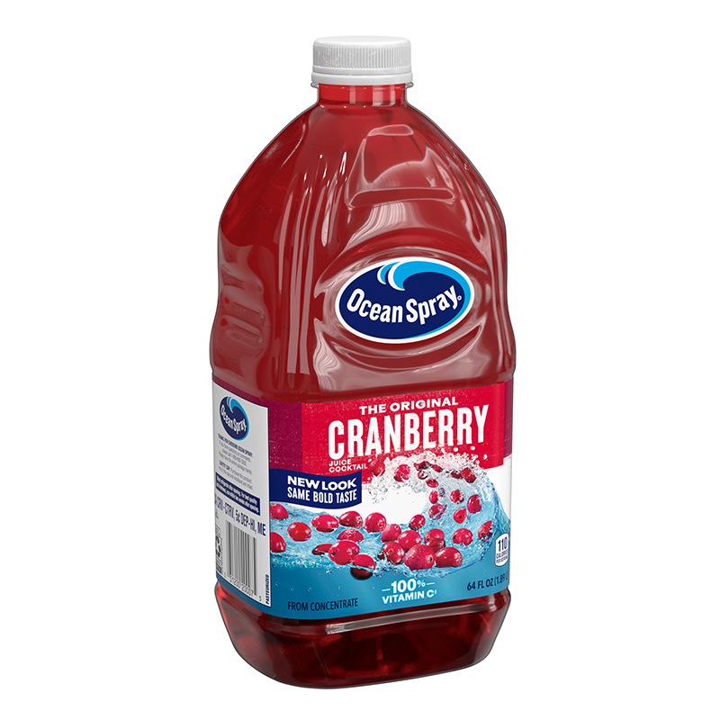 美国进口优鲜沛OceanSpray蔓越莓果汁饮料1.89L原味蔓越莓酸饮品