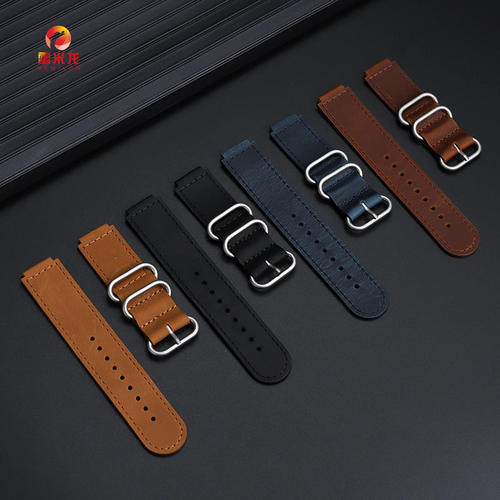 适用卡西欧G-SHOCK小方块小金块手表改装表带 DW5600 GW-B5600 GW-M5610凸口真皮表带配件 复古牛皮腕带 - 图0