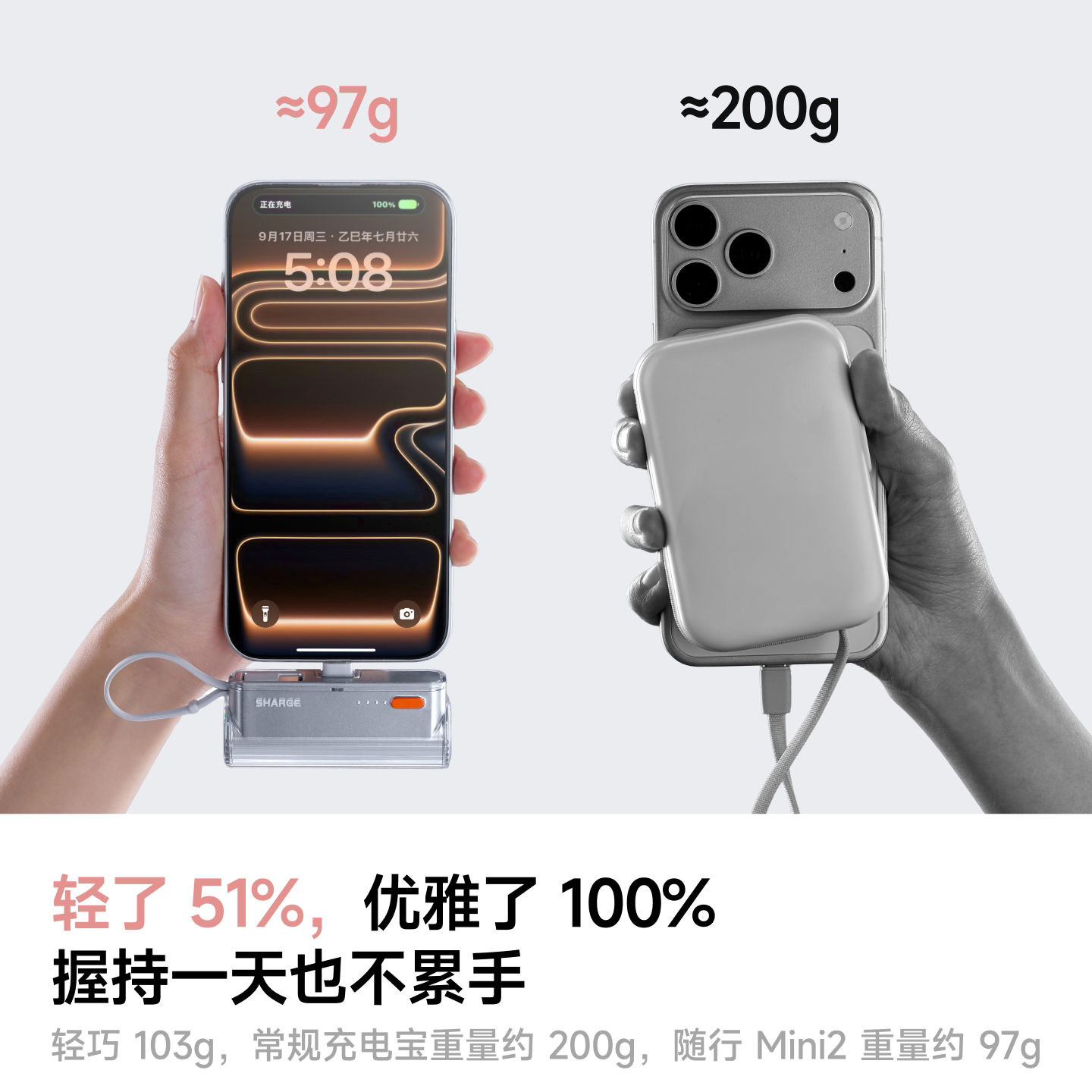 [国家3C安全认证]闪极随行Mini2快充胶囊充电宝随身迷你便携口红口袋移动电源适用于iPhone苹果可上飞机小型