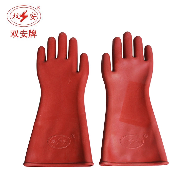 i Twin Placard 12KV High Pressure Insulation Gloves Electrics Live Special Anti-Electric Oak rubber glove Three-proof 2022