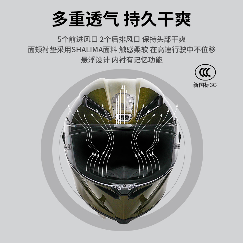 AGV PISTA GPRR金色ORO碳纤维头盔机车摩托全盔官方旗舰店 - 图1