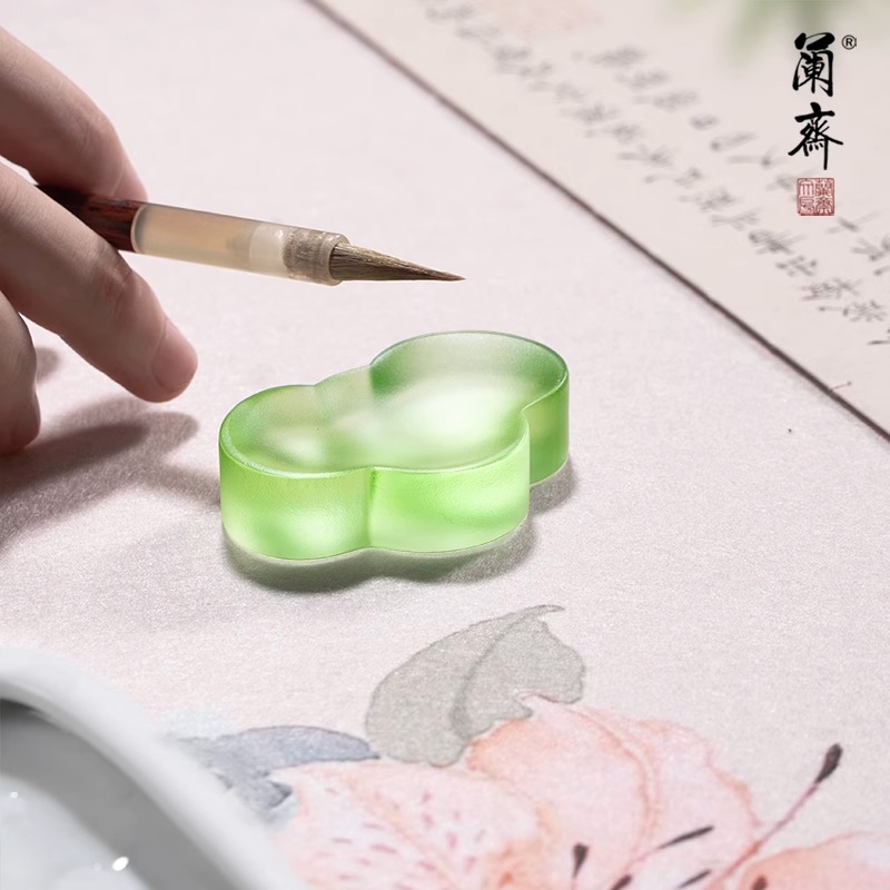 墨碟书法专用笔舔笔搁搁笔笔架国画书房镇纸摆件多功能文房四宝雅器文创好看高颜值小物件送礼 - 图2