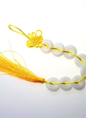 八白玉平安扣挂件解决门对门挂饰卫生间对门卧室客厅中国结线绳挂