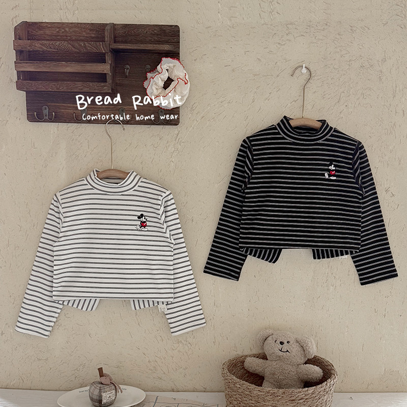 儿童睡衣保暖打底衫女童卡通家居服秋衣长袖春秋男卡通条纹打底衣,淘宝优惠券,粉丝福利购,淘宝优惠卷