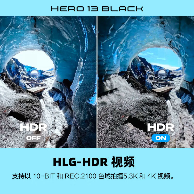 【新品】GoPro HERO13 Black防抖运动相机 双充+3块电池续航套装 - 图0