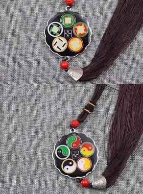 五龙汽车挂坠5.8CM黄铜