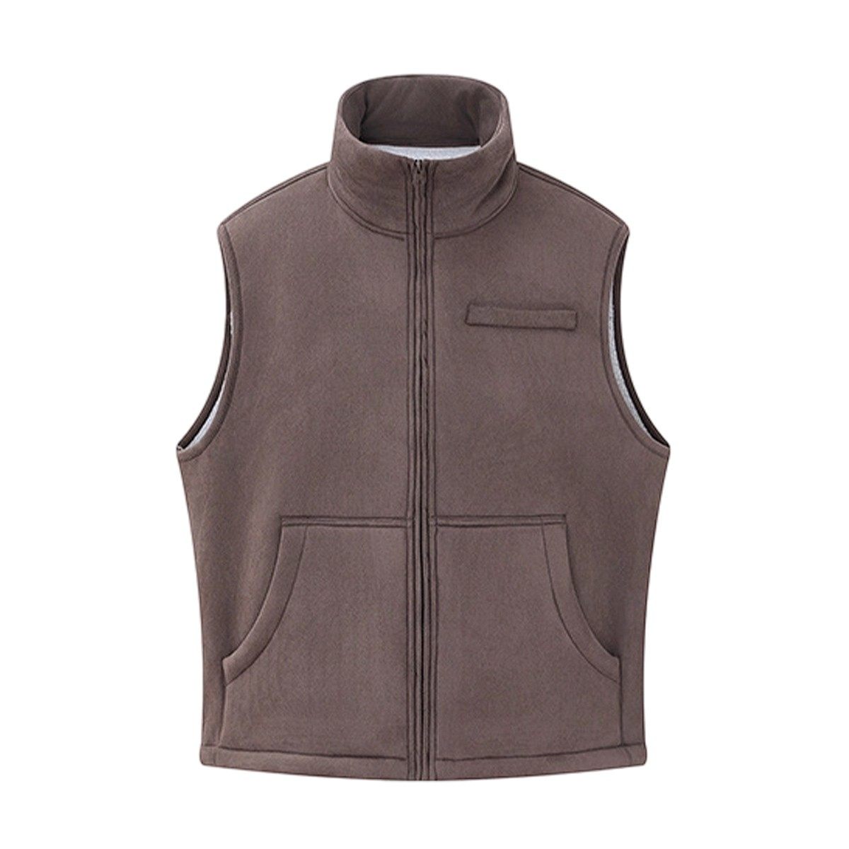 NOONOZ美式复古加绒立领马甲男秋冬中性风潮牌叠穿无袖背心外套,淘宝优惠券,粉丝福利购,淘宝优惠卷