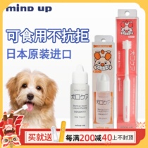 Japan Mindup Pet Teddy Pooch Toothbrush Toothpaste Suit Small Dog Edible Except Moustle Teeth Cleaning