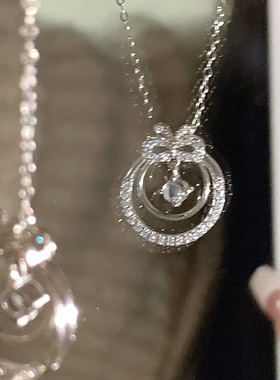 花环蝴蝶结项链女潮酷辣妹不色ins小众设计感送女友