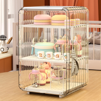 Bottle containing box Baby cutlery containing box accessories tool shelve baby special dust draining rack with lid