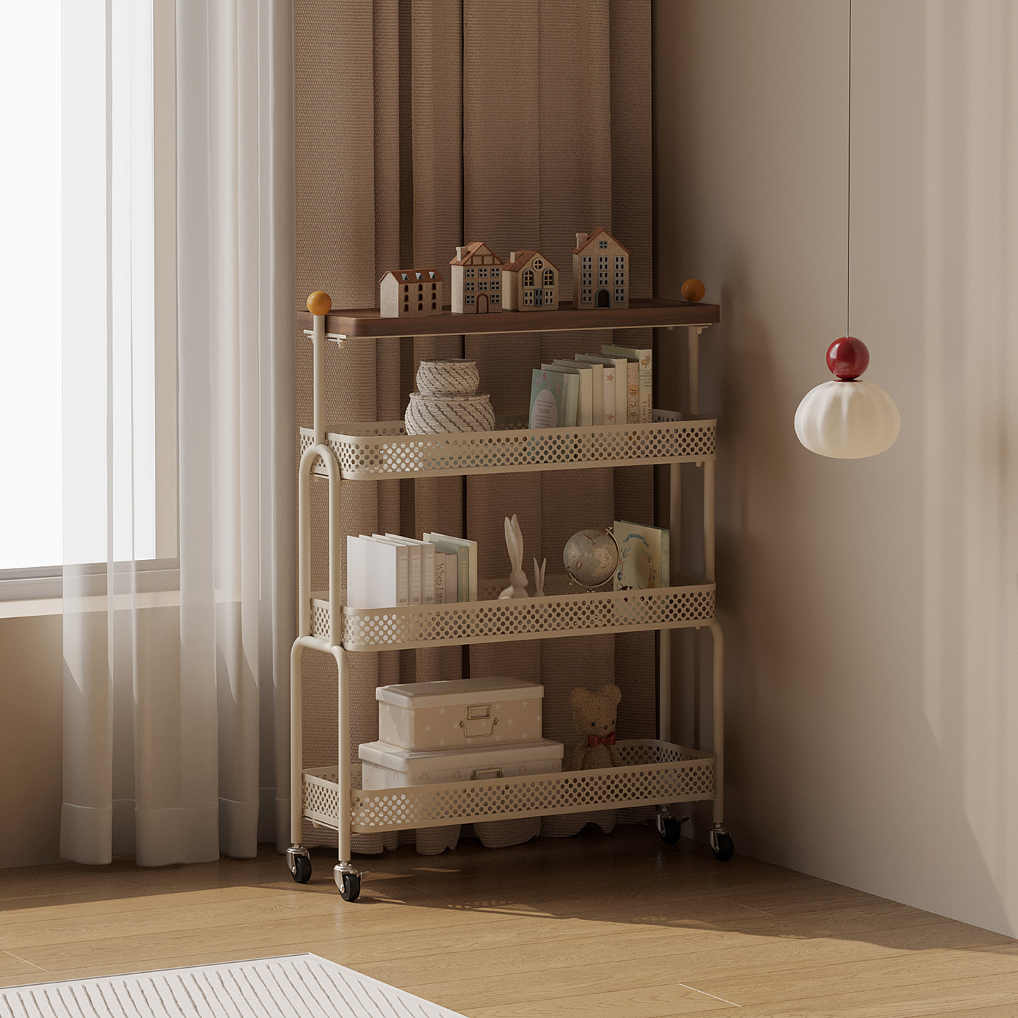 儿童卧室床边可移动夹缝置物架家用书本玩具收纳架客厅铁艺储物架,淘宝优惠券,粉丝福利购,淘宝优惠卷