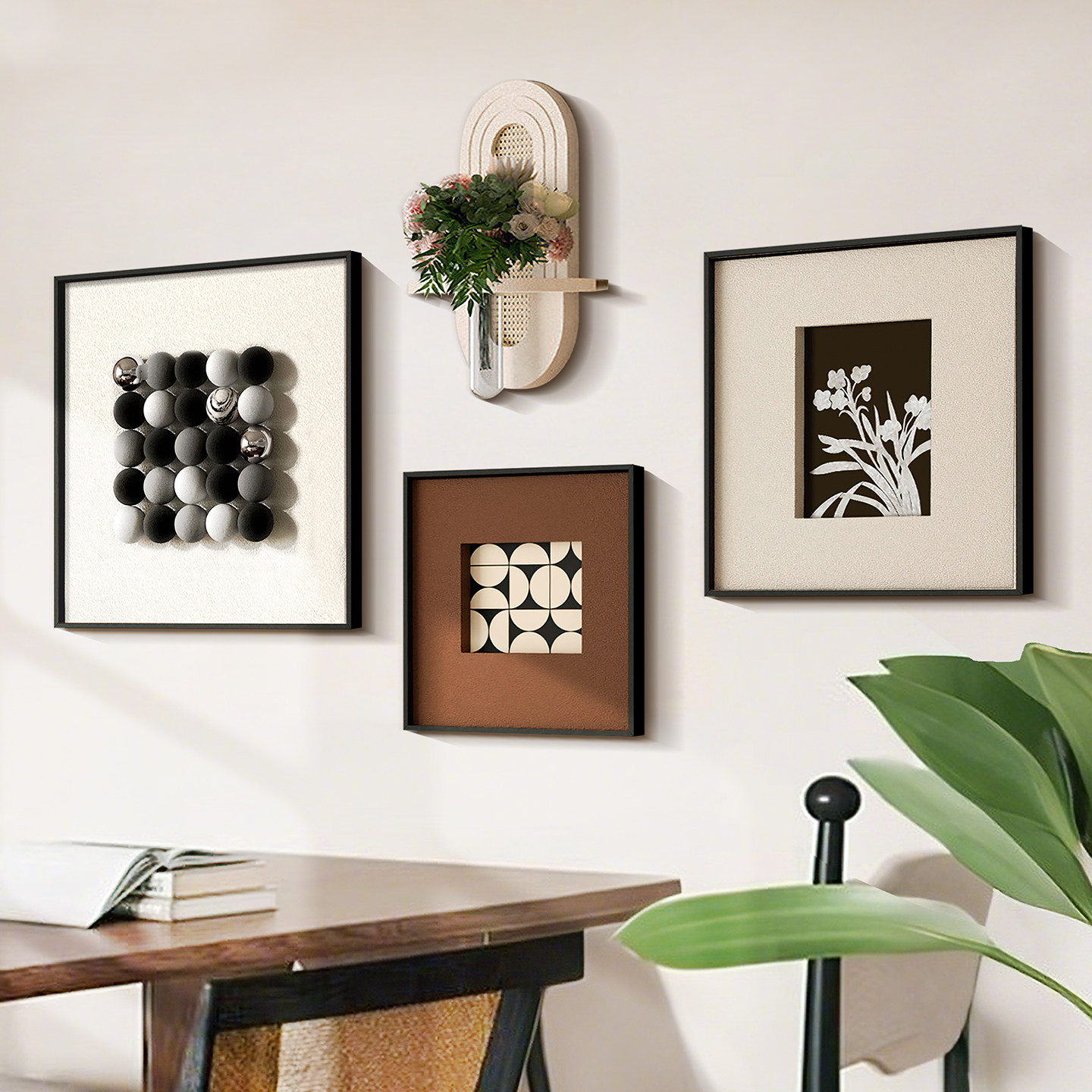 立体实木现代轻奢客厅原木沙发背景墙装饰画砂岩艺术餐厅卧室挂画,淘宝优惠券,粉丝福利购,淘宝优惠卷