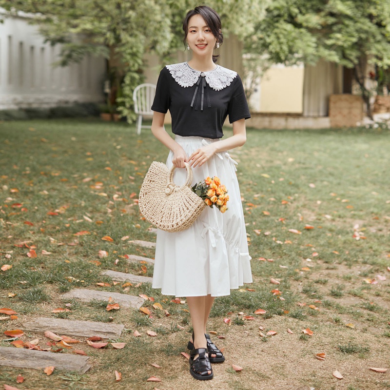 in rsquo s甜美文艺2021夏季半身裙 Ins服饰outlet店半身裙