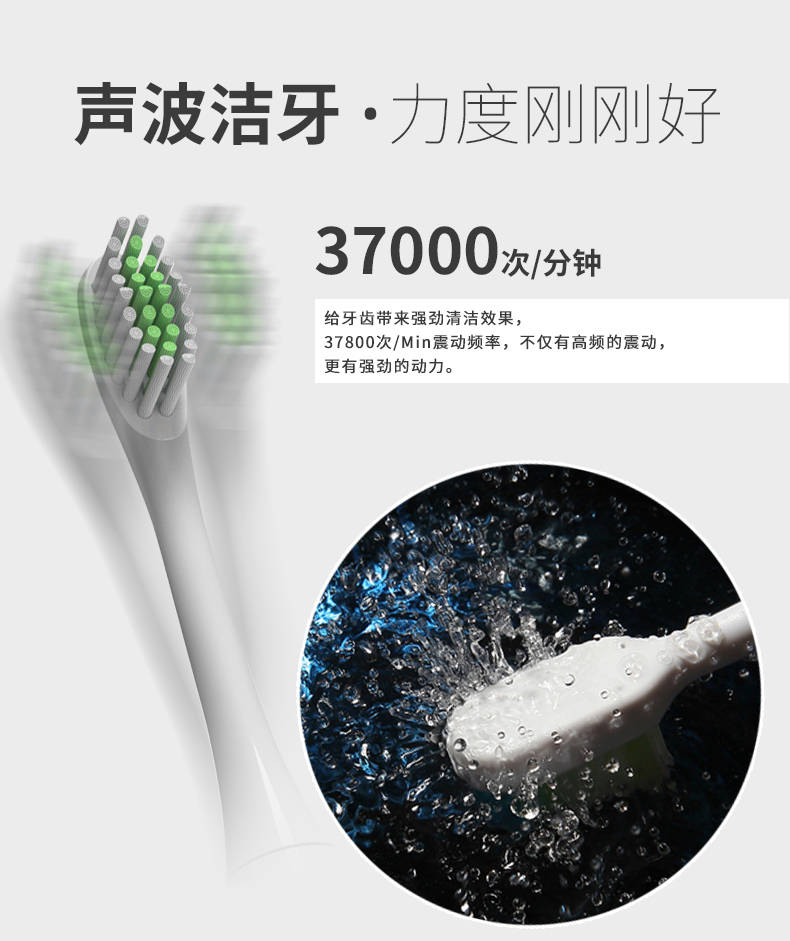 适配美渍郎森克SC502S8拜宁/牙小白/米狗602卡洁电动牙刷头渍霸 - 图2