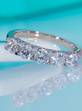 PRINGXY女银镀金欧美闪亮戒指