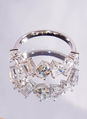 多型莫桑石排戒水滴时尚