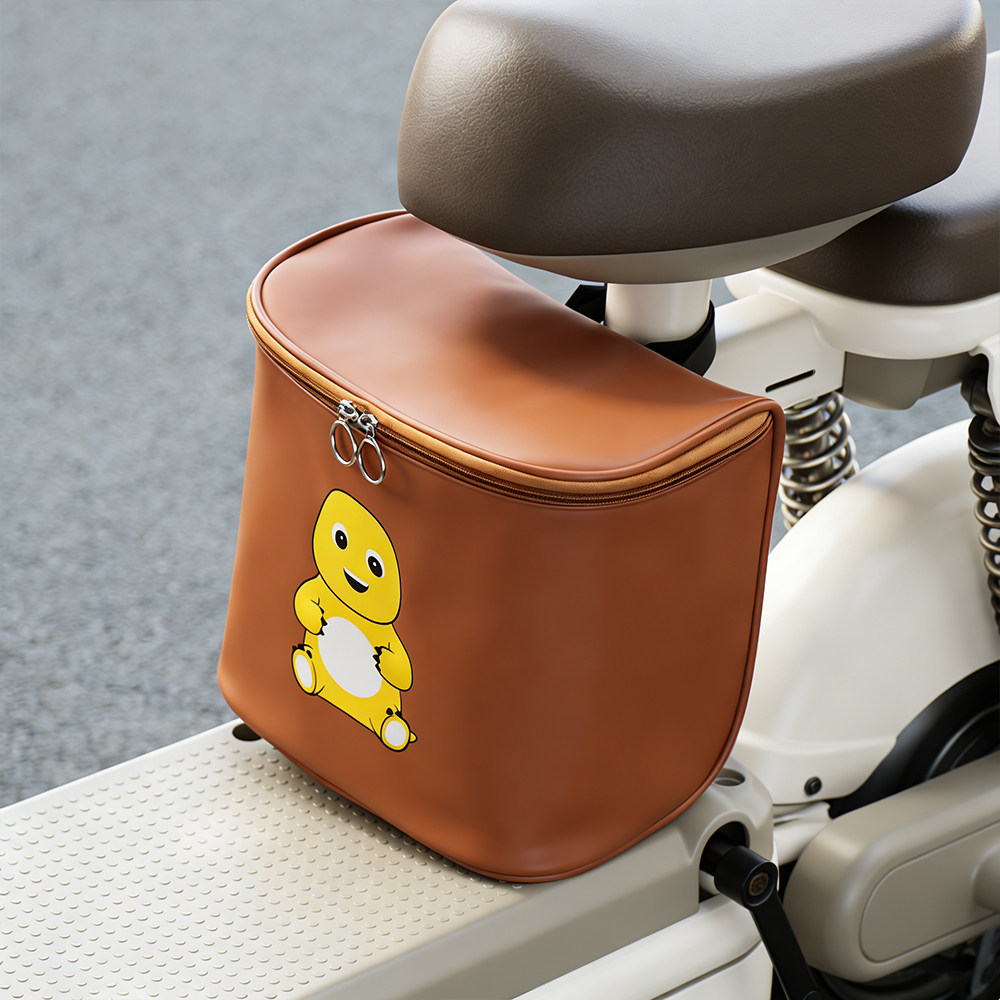 卡通电动车挂包白色防水收纳包电瓶车座椅杂物收纳置物兜,淘宝优惠券,粉丝福利购,淘宝优惠卷