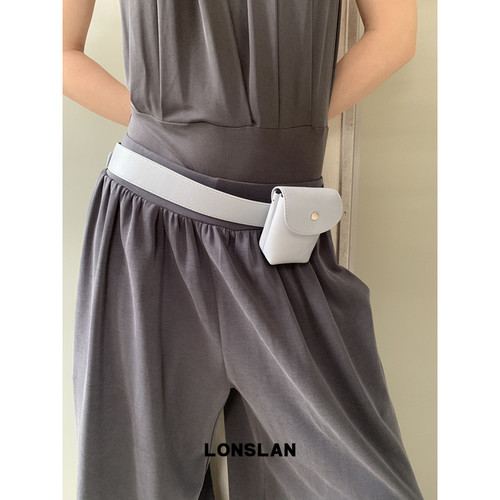Lonslan BAG 2026春夏新款mini小腰包简约翻盖挂脖腰带包 - 图0