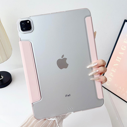 适用ipad保护壳ipadair8/7/6新款3+y折12代10/8保护套pro112026平板带5笔槽4苹果mini7防弯6摔10.2寸10.9轻薄 - 图0
