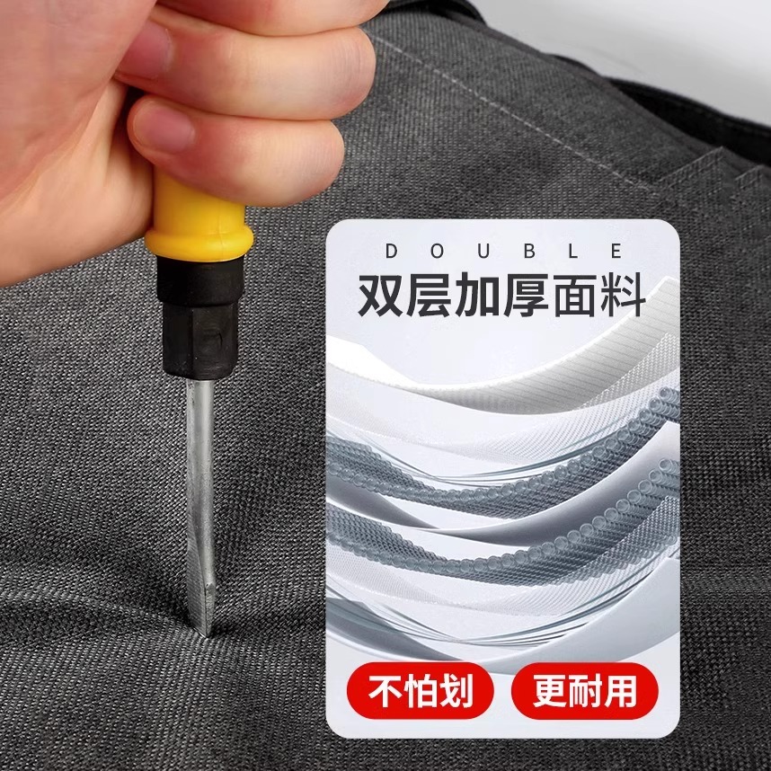 得力竖式公文包文件包商务男士款手提袋多功能公文袋大容量文件袋资料会议包牛津布多层拉链电脑文件袋定制