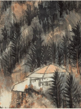 张大千罗浮山黄龙洞名家真迹国画