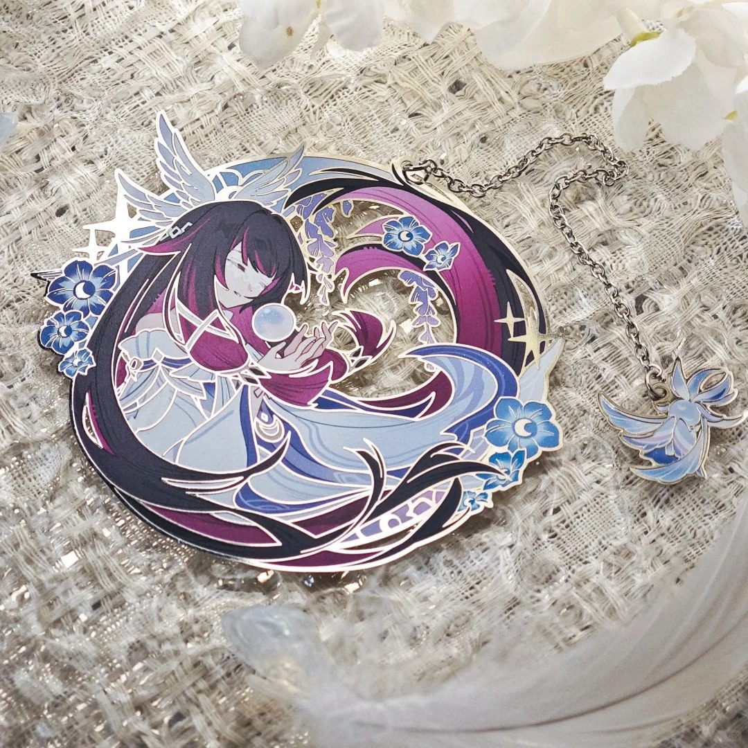 原神fes哥伦比娅金属书签精美动漫精致制品收藏送朋友桌面装饰品,淘宝优惠券,粉丝福利购,淘宝优惠卷