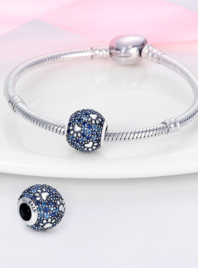 DIY珠子吊饰铜镀银DIY串珠配件捕梦网萌爪骨头三件套代发