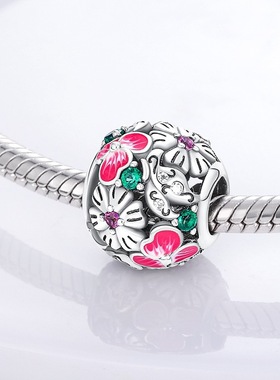 跨境亚马逊热销铜镀925银植物雏菊牛油果向日葵吊坠欧美饰品