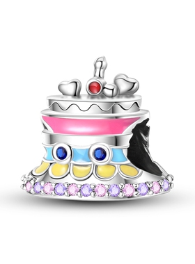 潘家风格DIY香蕉吊饰原创设计铜镀S925银茶杯串珠人物与生活系列