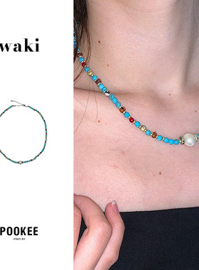 waki薄荷小镇项链原创