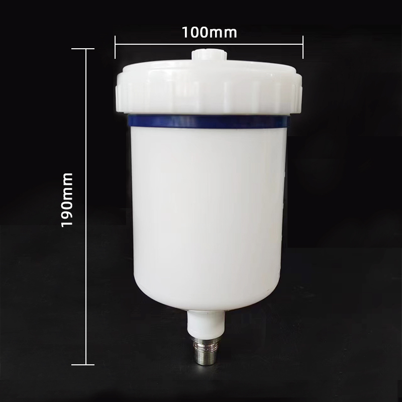 适用于瓦尔特喷枪壶600ML塑料枪壶WARTE喷漆枪壶油漆存储密封罐 - 图0